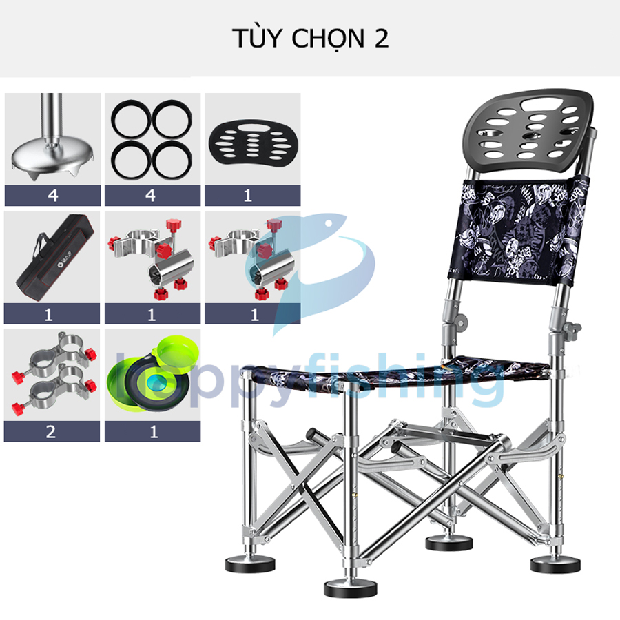 Ghế Câu Cá Địa Hình gấp gọn Ngư Chi Nguyên