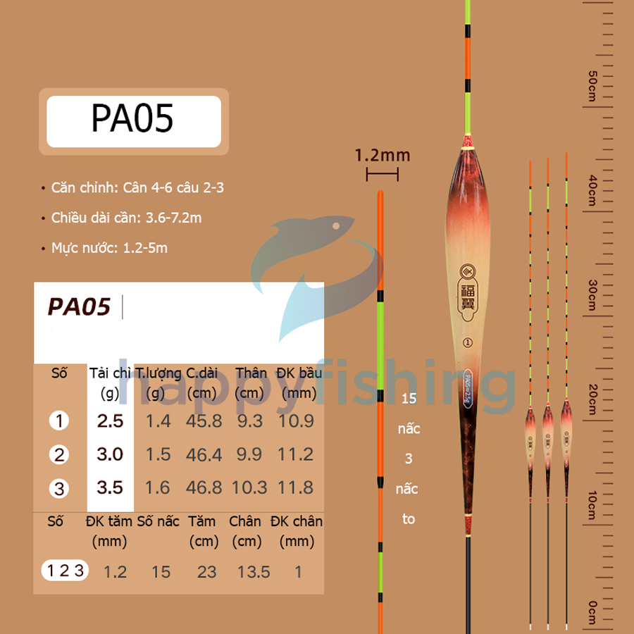 Phao Cỏ Sơn Mài, Phao Cỏ Câu Đài Độ Nhạy Cao FUYI 2022