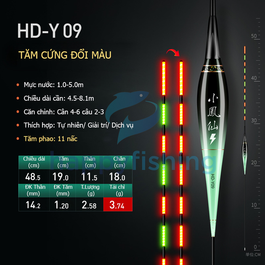 Phao Câu Đài Ngày Và Đêm Tăm Cứng Đổi Màu Tiểu Phượng Hoàng 2022