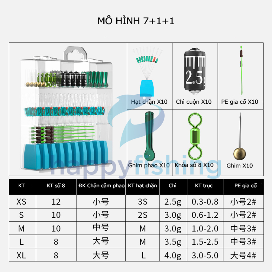 Hộp Phụ Kiện Câu Đài,Hộp Set Trục Câu Đài, Hộp Làm Trục Cao Cấp Tiểu Phượng Hoàng