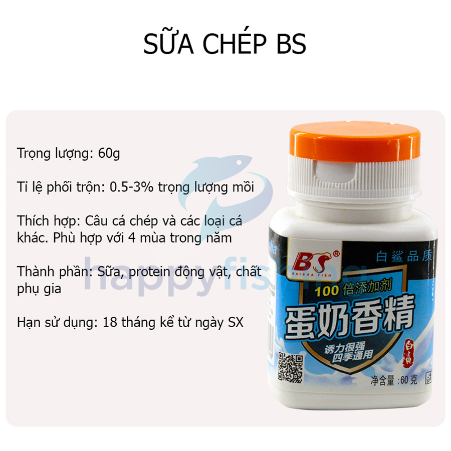 Mồi Câu Cá, Tinh Mùi Sữa Chép, Hương Ngô, Hương Dâu BS