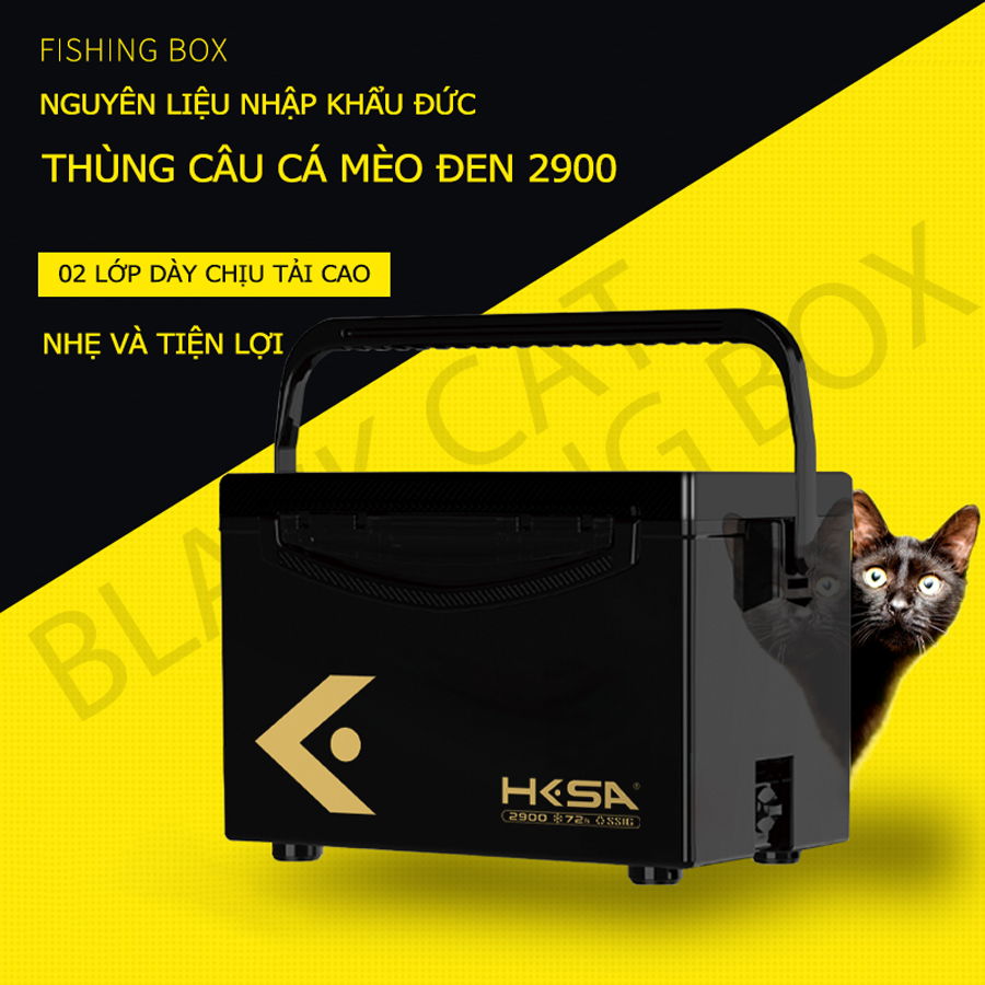 Thùng Câu Cá Mèo Đen HKSA Phiên Bản Đặc Biệt