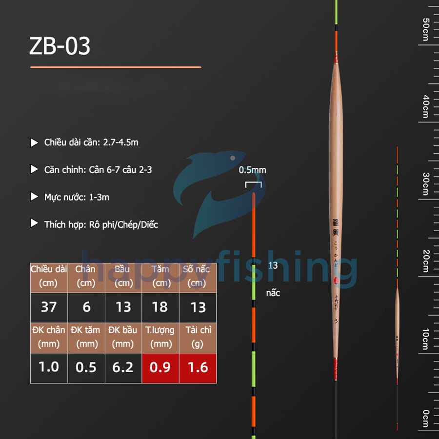 Phao Cỏ Câu Rô, Phao Câu Đài Chuyên Rô Phi FUYI 2022