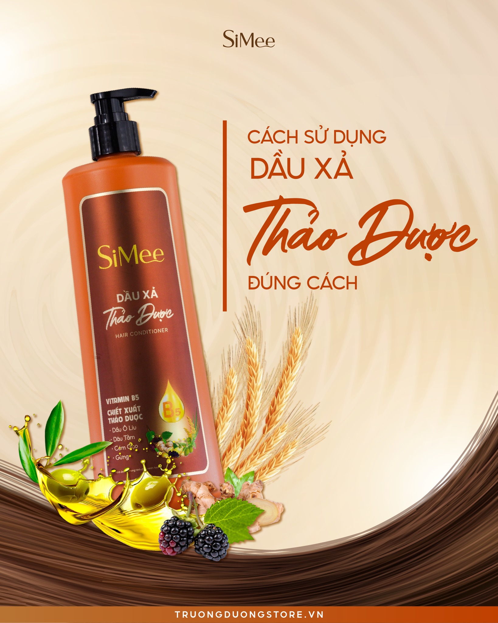 5 Bước Dùng Dầu Xả Thảo Dược Đúng Cách Cho Mái Tóc Mềm Mượt Chuẩn Spa