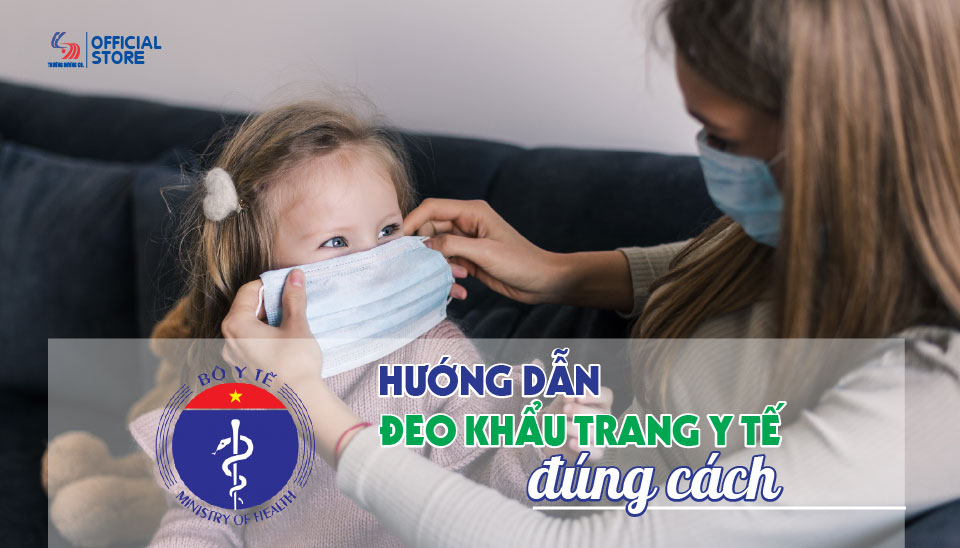 Hướng dẫn đeo khẩu trang y tế đúng cách