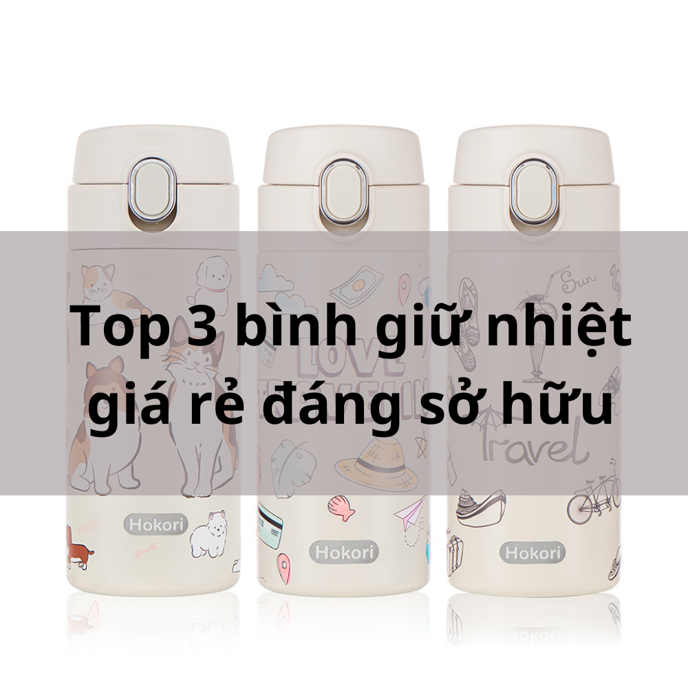 Top 3 bình giữ nhiệt giá rẻ, chất lượng, giữ nhiệt lâu đáng sở hữu nhất 2023