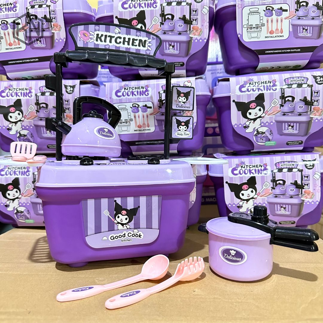 Bộ đồ chơi nấu ăn nhà bếp KUROMI 6 món cho bé