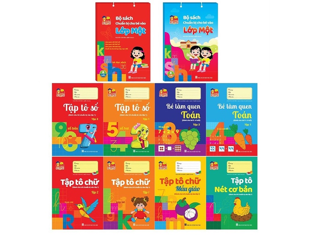 Bộ sách 8 cuốn chuẩn bị cho bé vào lớp 1