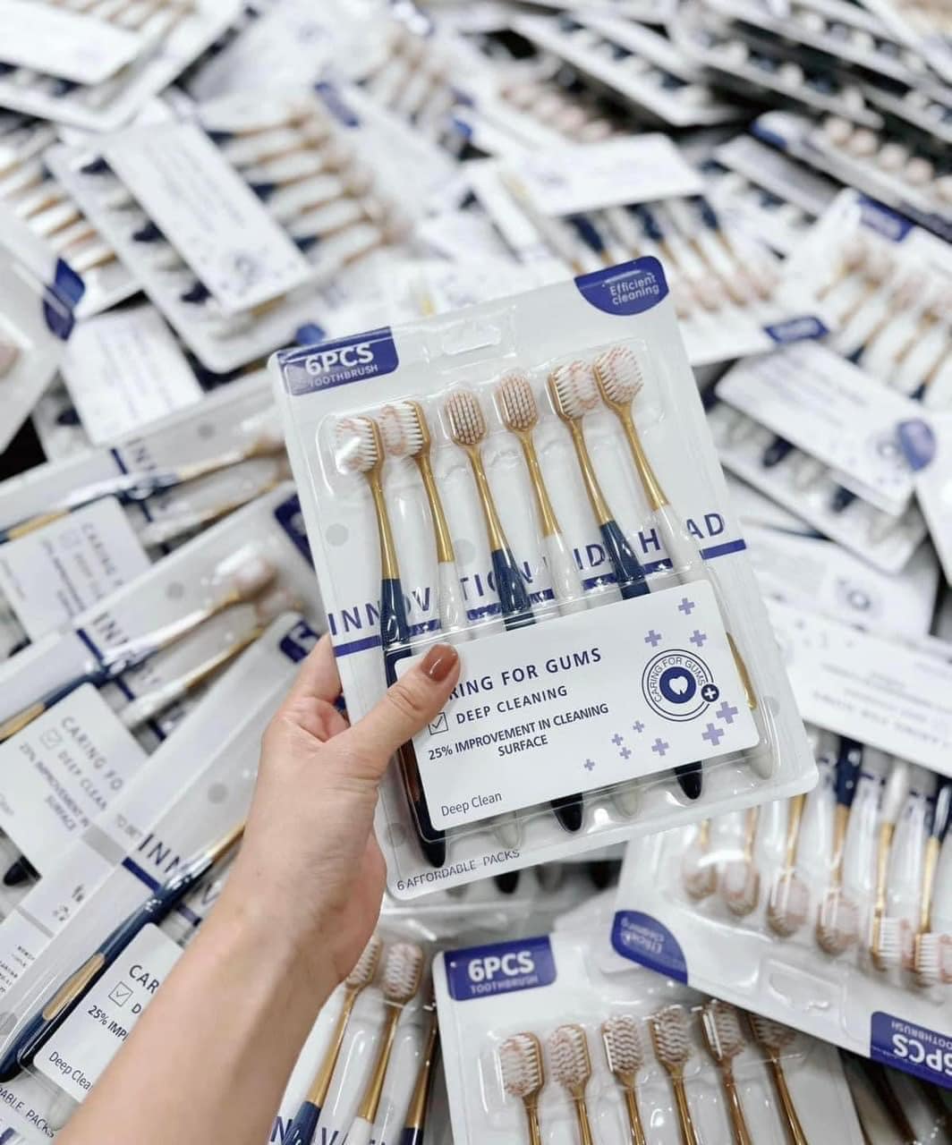 Set 6 bàn chải đánh răng CHOCOIKES lông mềm