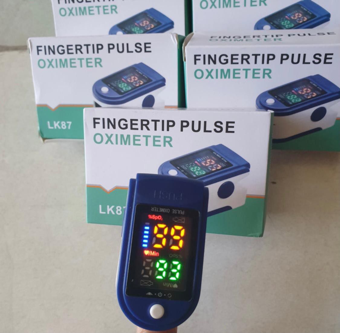 oxy trong máu Pulse Oximeter LK87 ...
