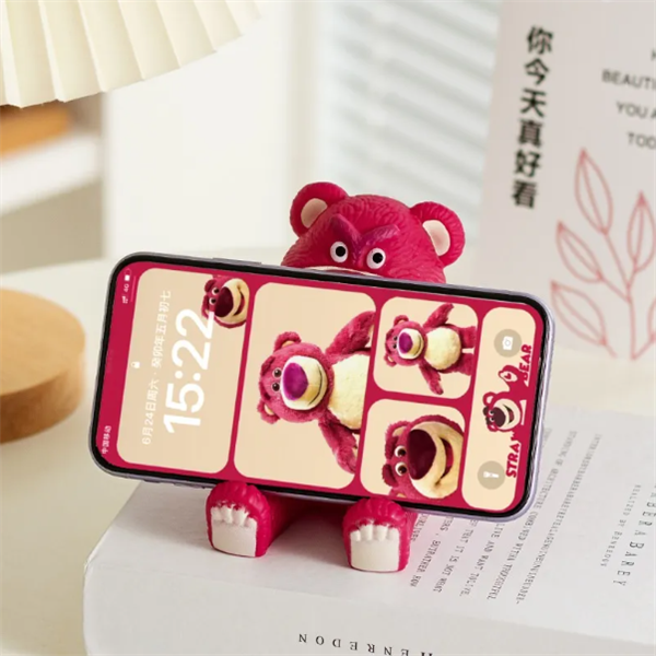 Giá đỡ điện thoại gấu dâu siêu đáng yêu