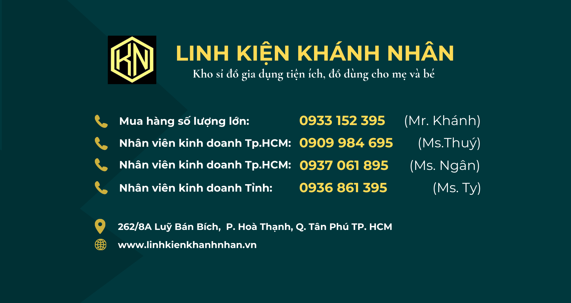 Linh Kiện Khánh Nhân - Chuyên sỉ gia dụng