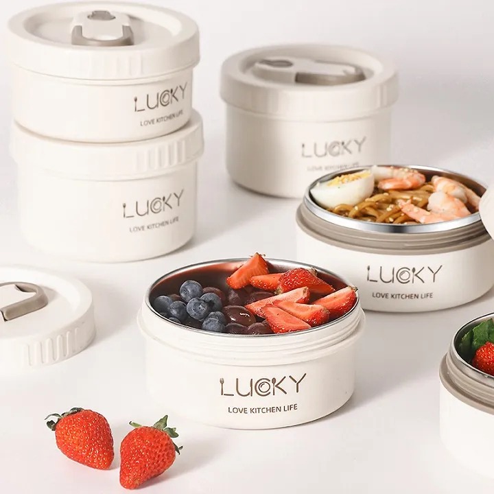 Hộp cơm giữ nhiệt inox 3 tầng kèm túi MEAK BAG cao cấp