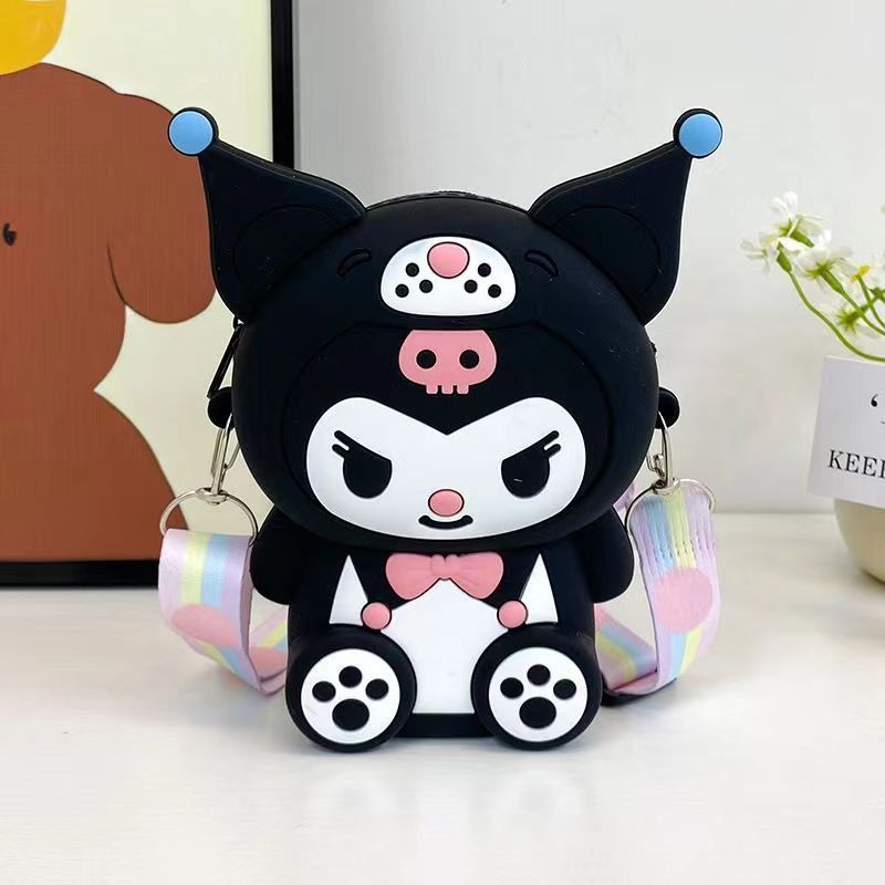 Túi Kuromi Silicon đeo chéo kiểu dáng dễ thương