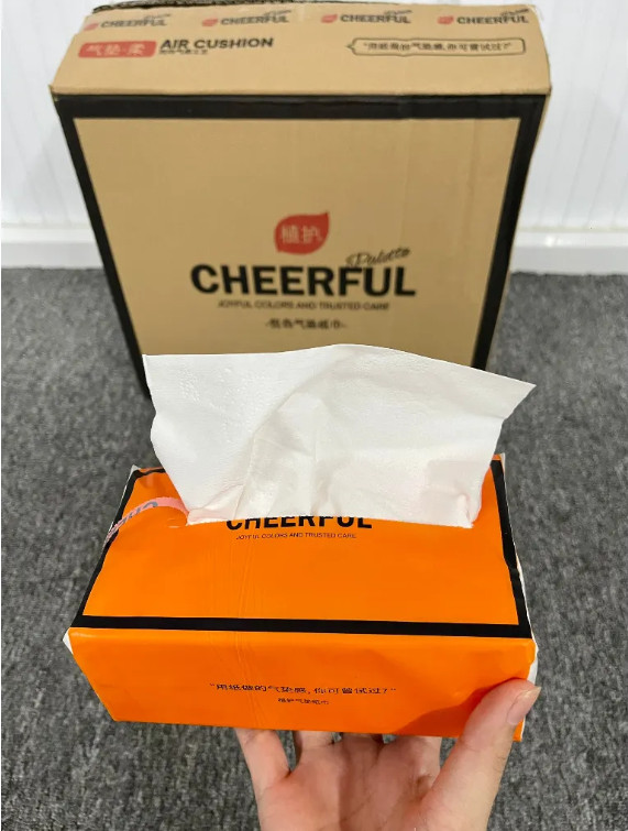 Thùng 20 gói giấy ăn CHEERFUL cao cấp