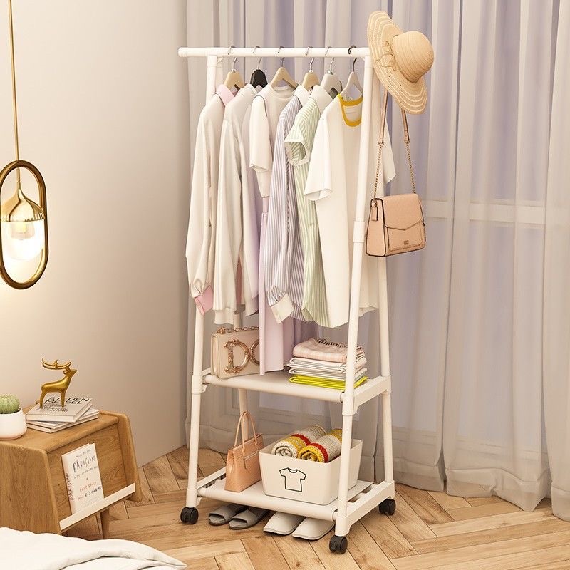 Kệ treo quần áo chữ A có bánh xe