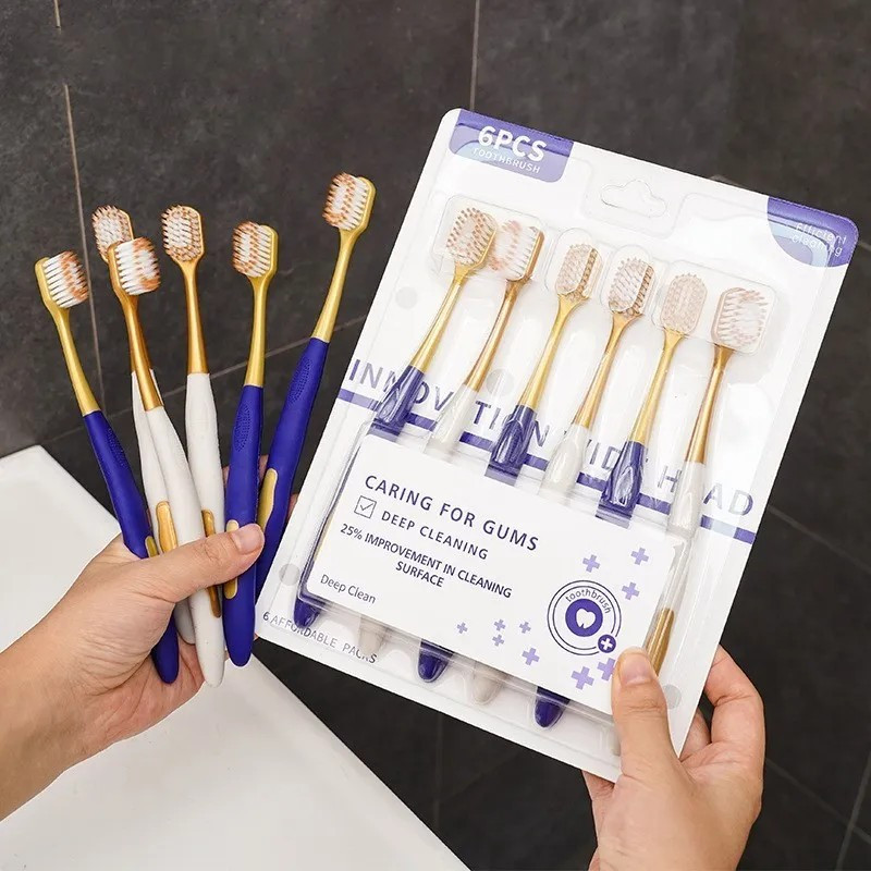 Set 6 bàn chải đánh răng CHOCOIKES lông mềm