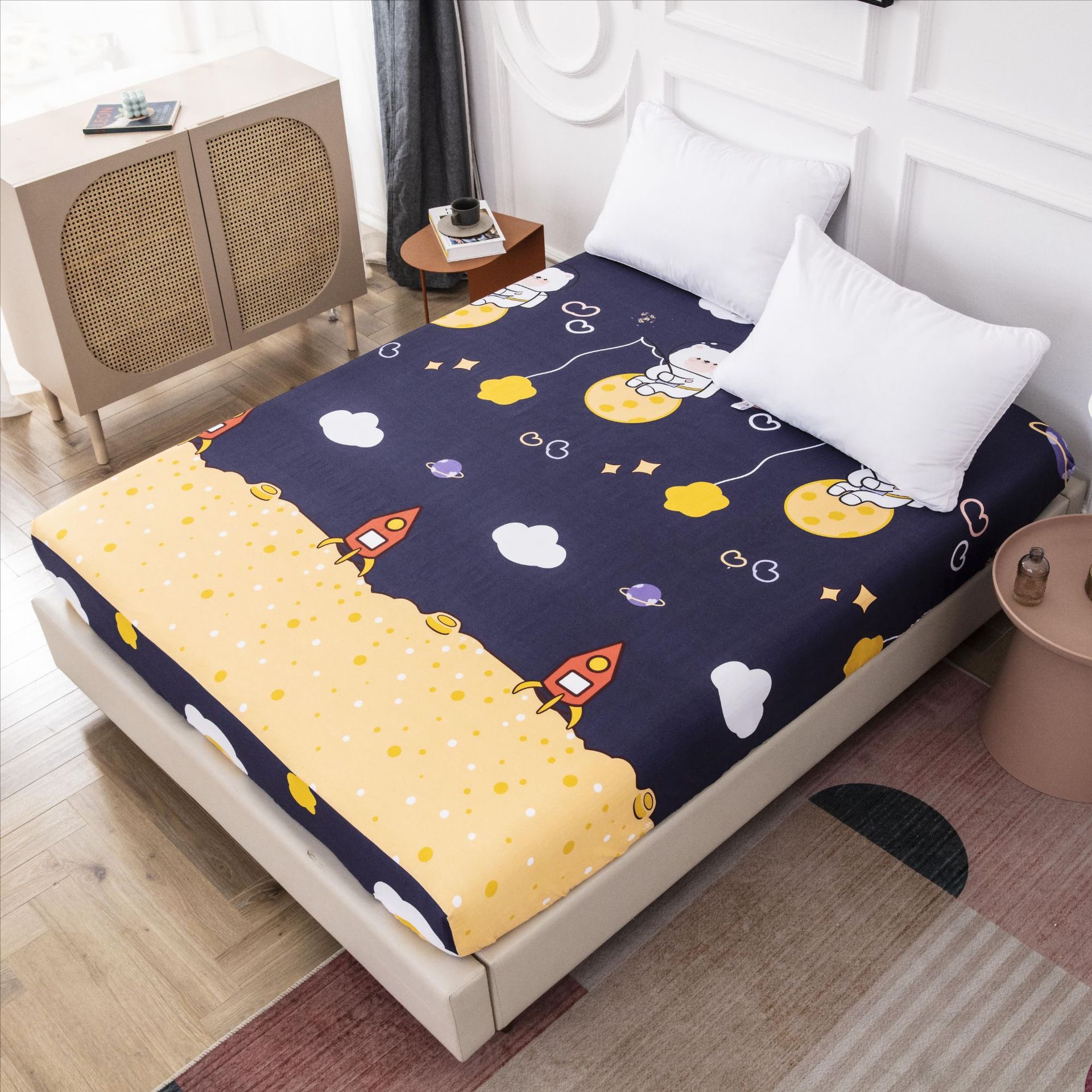 Ga chống thấm cotton hoạ tiết 1m8