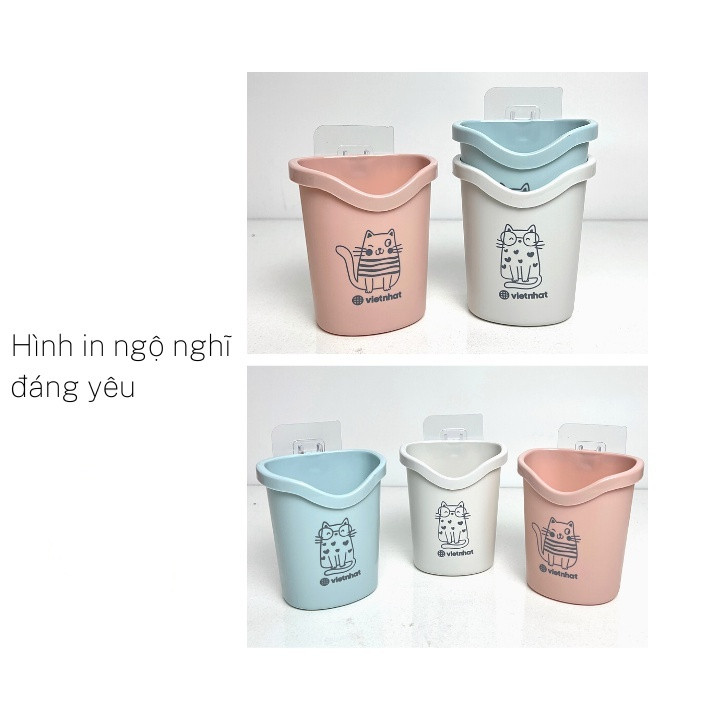 Cốc dán tường tiện ích 6370 Việt Nhật