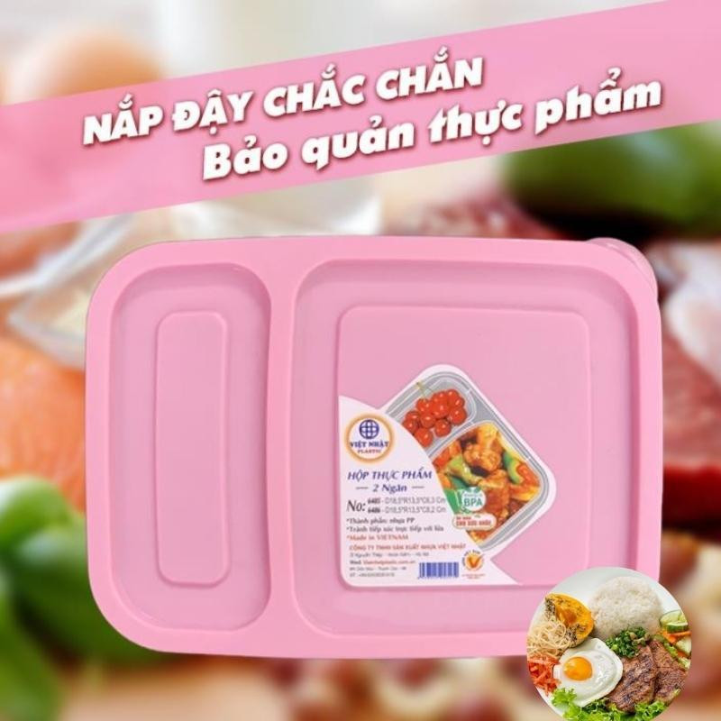 Hộp thực phẩm 2 ngăn 6486 Việt Nhật 