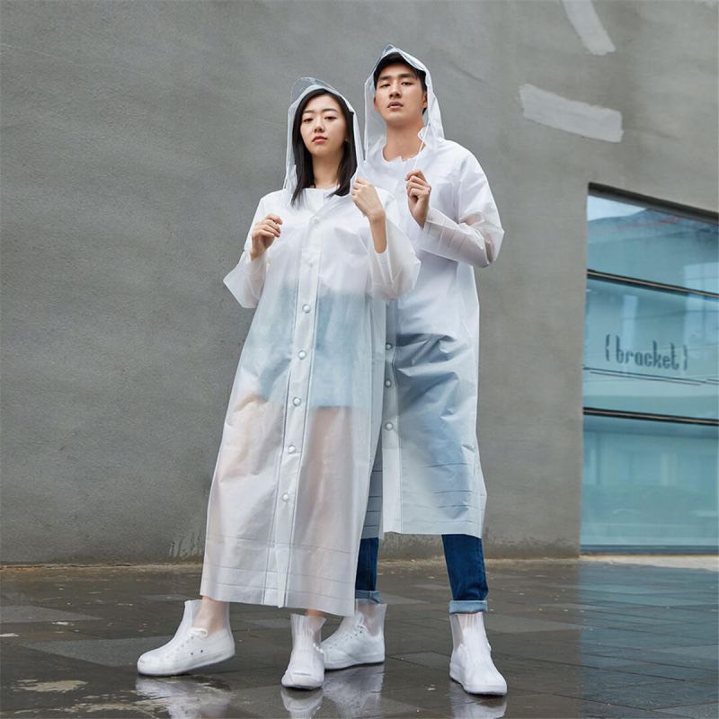 Áo mưa kín người dây kéo nút gài cao cấp