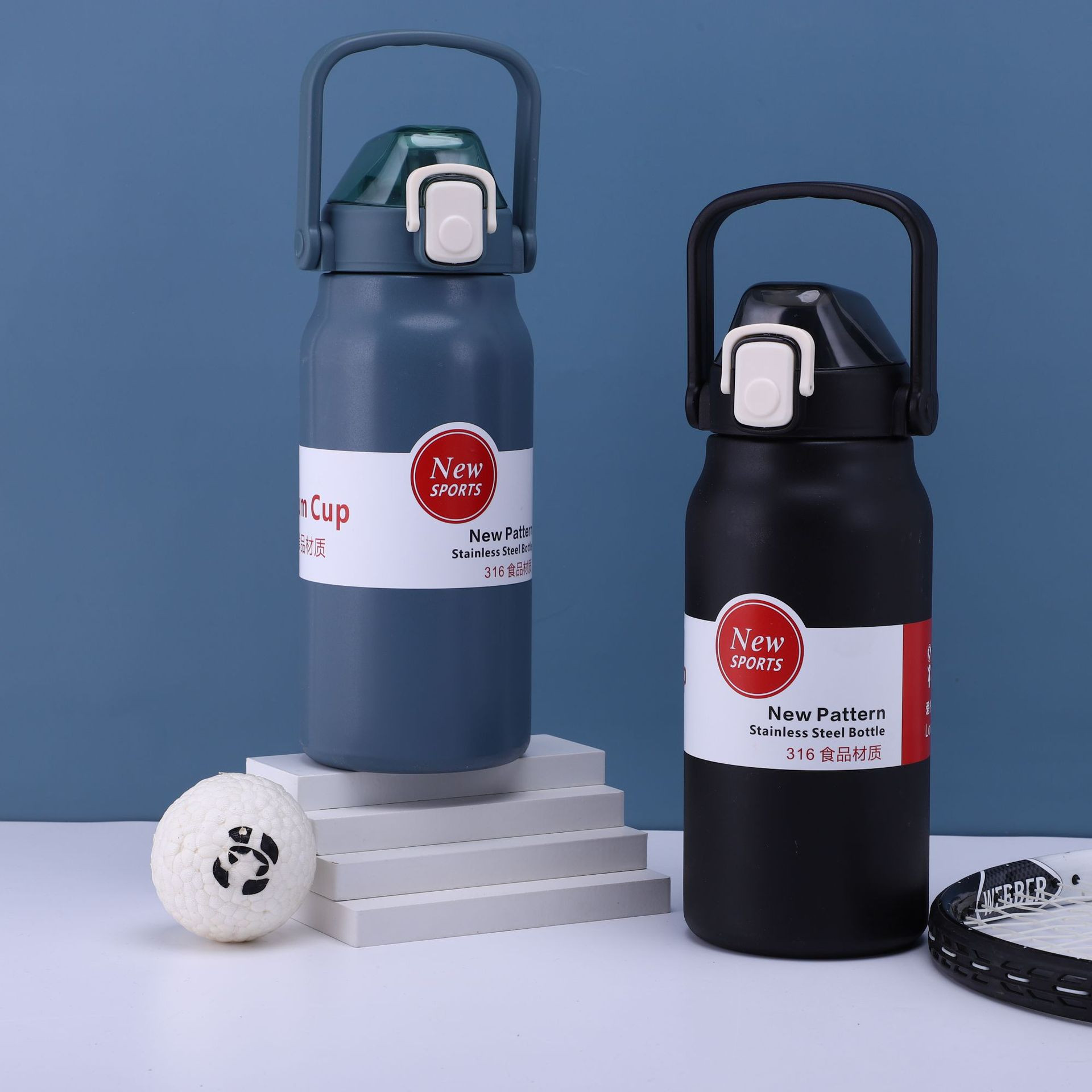 Bình giữ nhiệt inox dáng bầu TRƠN 800ml