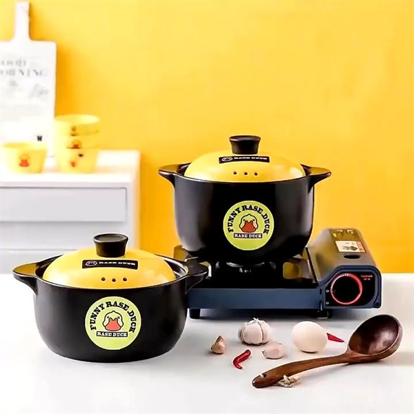 Nồi đất sứ tráng men vịt vàng 3.5L