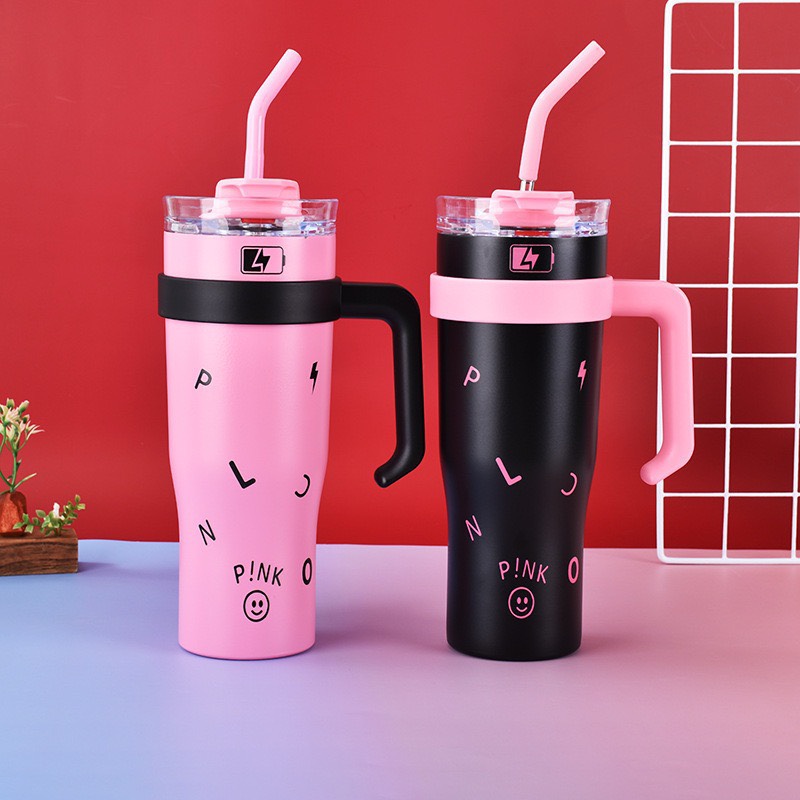 Ly giữ nhiệt Blackpink inox 304 có tay cầm 1200ml