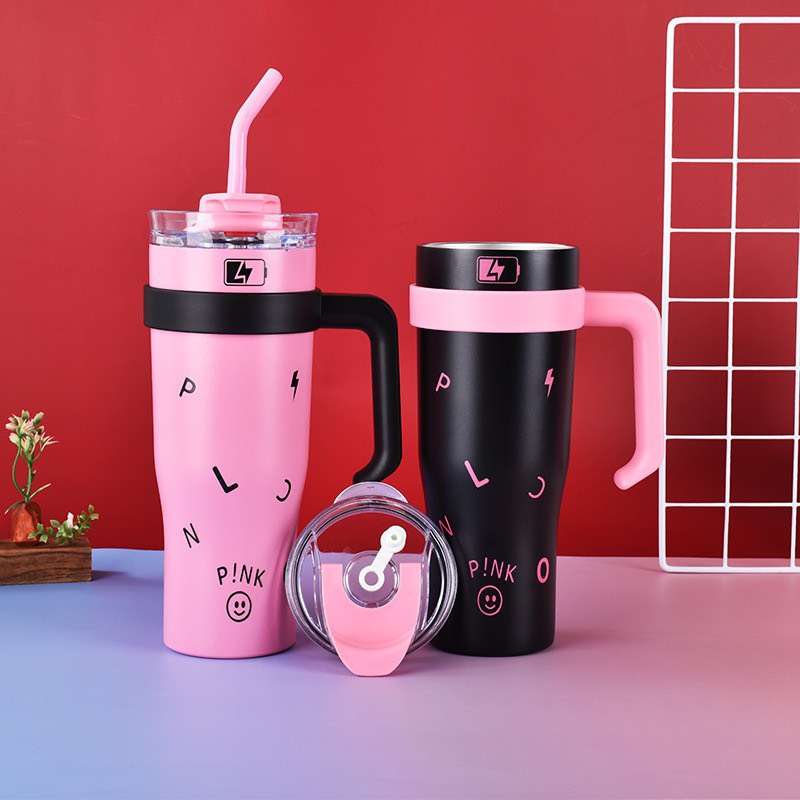 Ly giữ nhiệt Blackpink inox 304 có tay cầm 1200ml