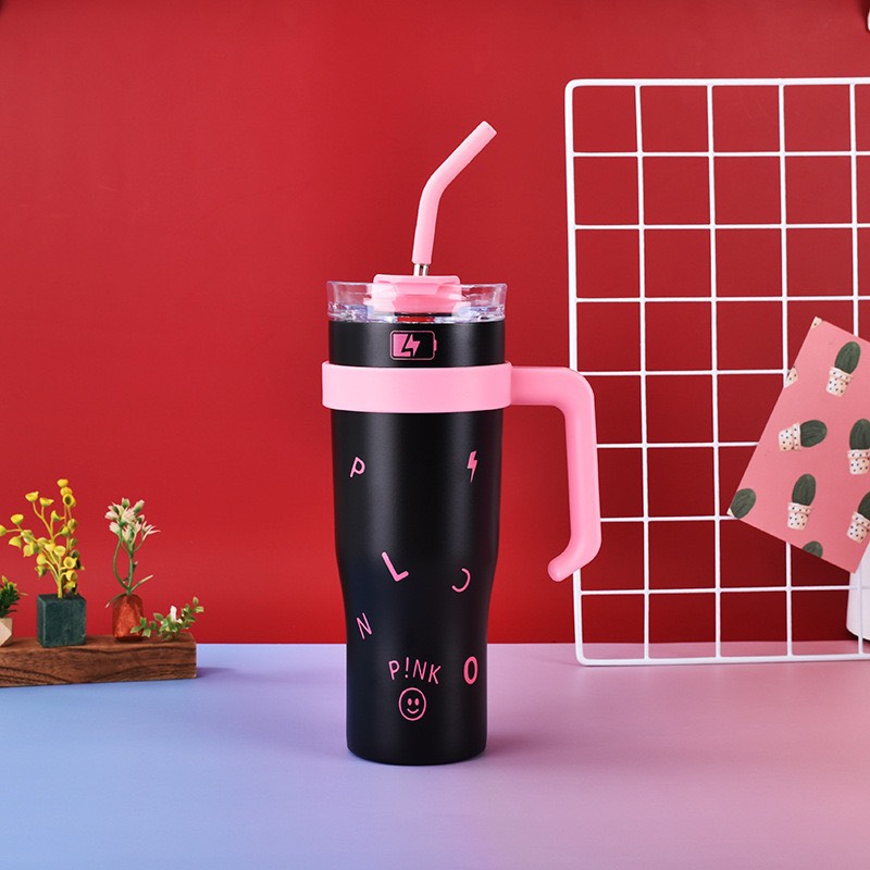 Ly giữ nhiệt Blackpink inox 304 có tay cầm 1200ml