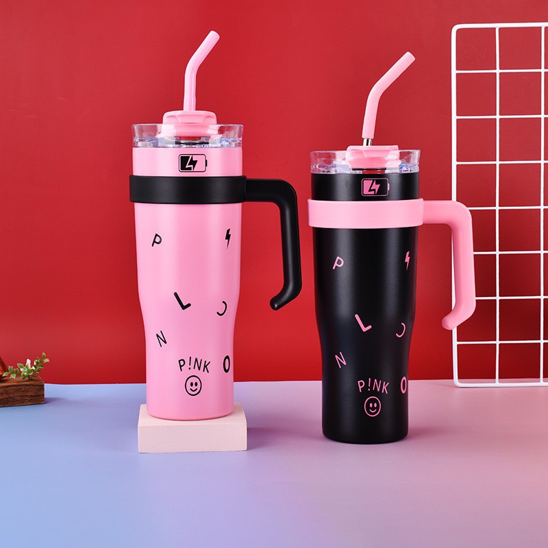 Ly giữ nhiệt Blackpink inox 304 có tay cầm 1200ml
