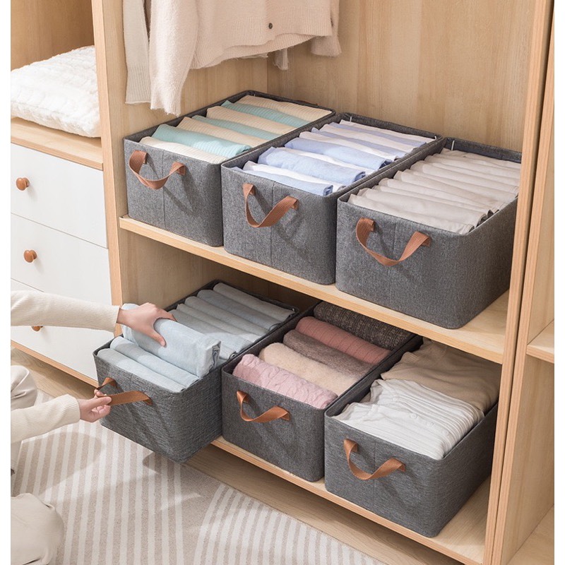 Hộp vải đựng quần áo tiện dụng