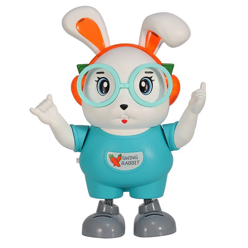 Đồ chơi Thỏ nhảy múa có đèn nhạc di chuyển cho bé