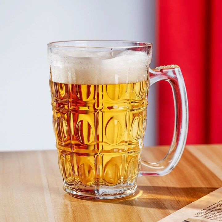 Bộ 6 ly thuỷ tinh uống bia có quai cầm 410ml PCD 10007