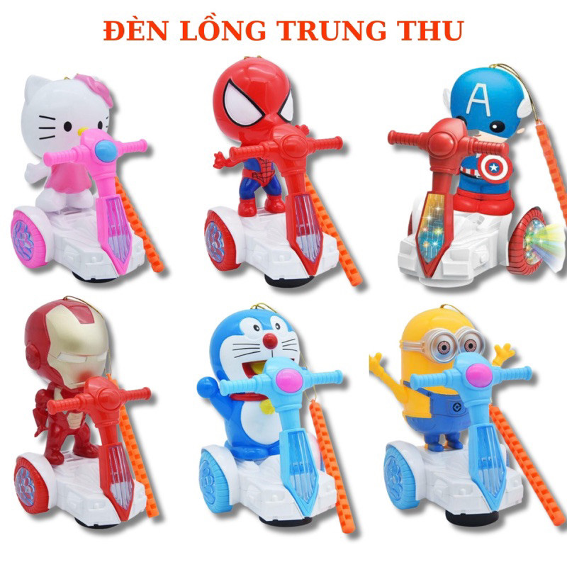 Lồng đèn hoạt hình cho bé có bánh xe đèn biểu diễn xoay