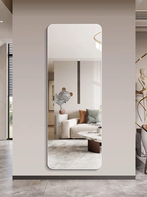Gương toàn thân dán tường, tủ quần áo, phòng khách dáng chữ nhật