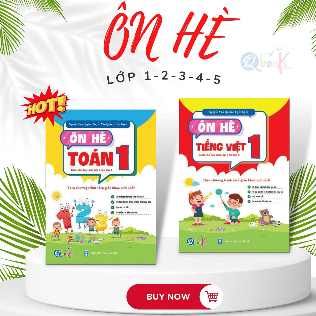 Sách tổng hợp kiến thức ôn hè Cấp 1 cho bé 