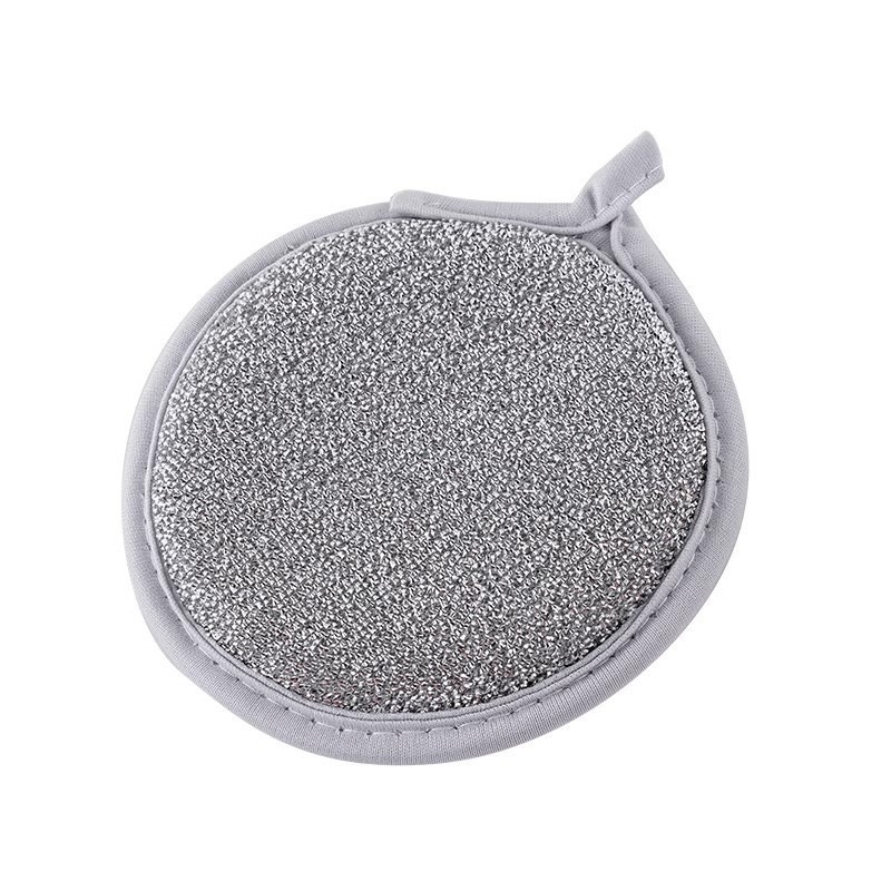 Set 5 miếng bọt biển tròn rửa chén cọ nồi 2 mặt đa năng 