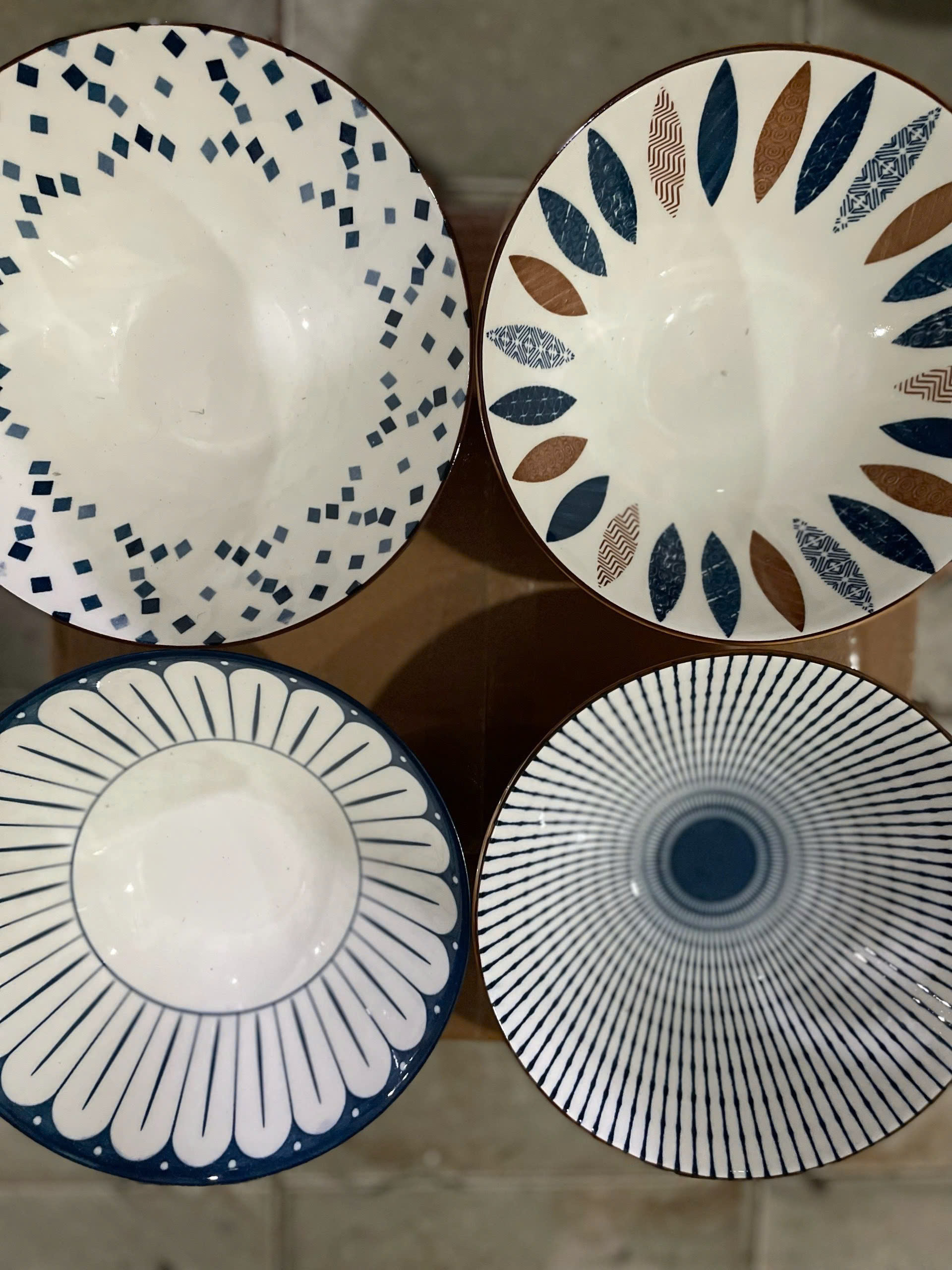 Tô sứ ăn mì hoạ tiết Nhật Bản