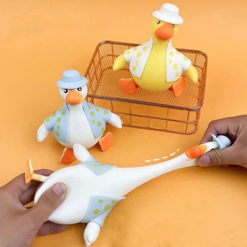 Đồ chơi nắn bóp đàn hồi xả stress hình chú vịt