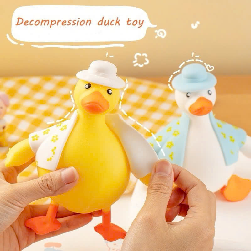 Đồ chơi nắn bóp đàn hồi xả stress hình chú vịt