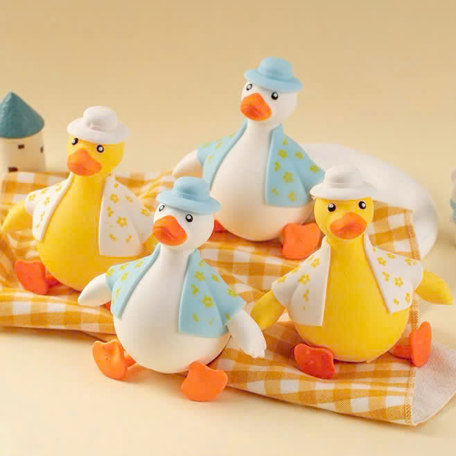 Đồ chơi nắn bóp đàn hồi xả stress hình chú vịt