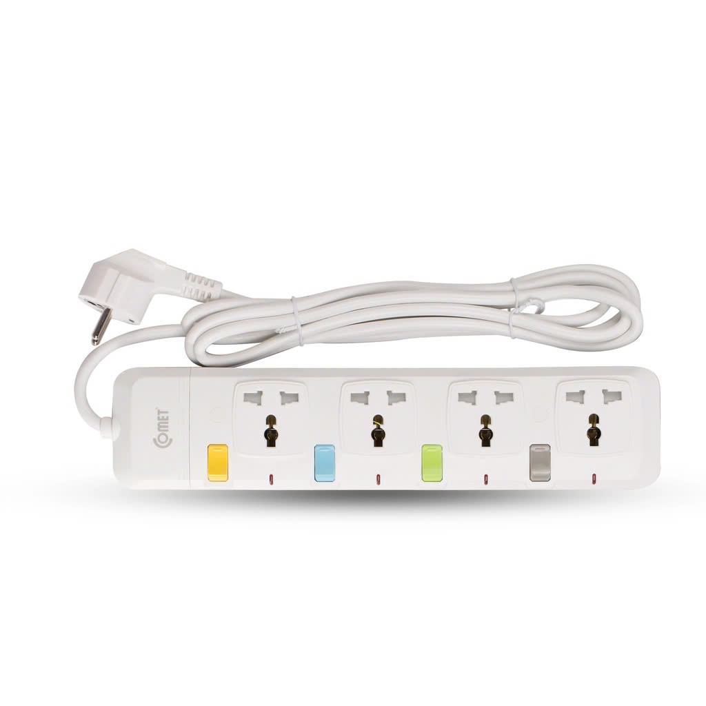 Ổ cắm điện nối dài an toàn hiệu Comet 4 ổ cắm - CESG2403