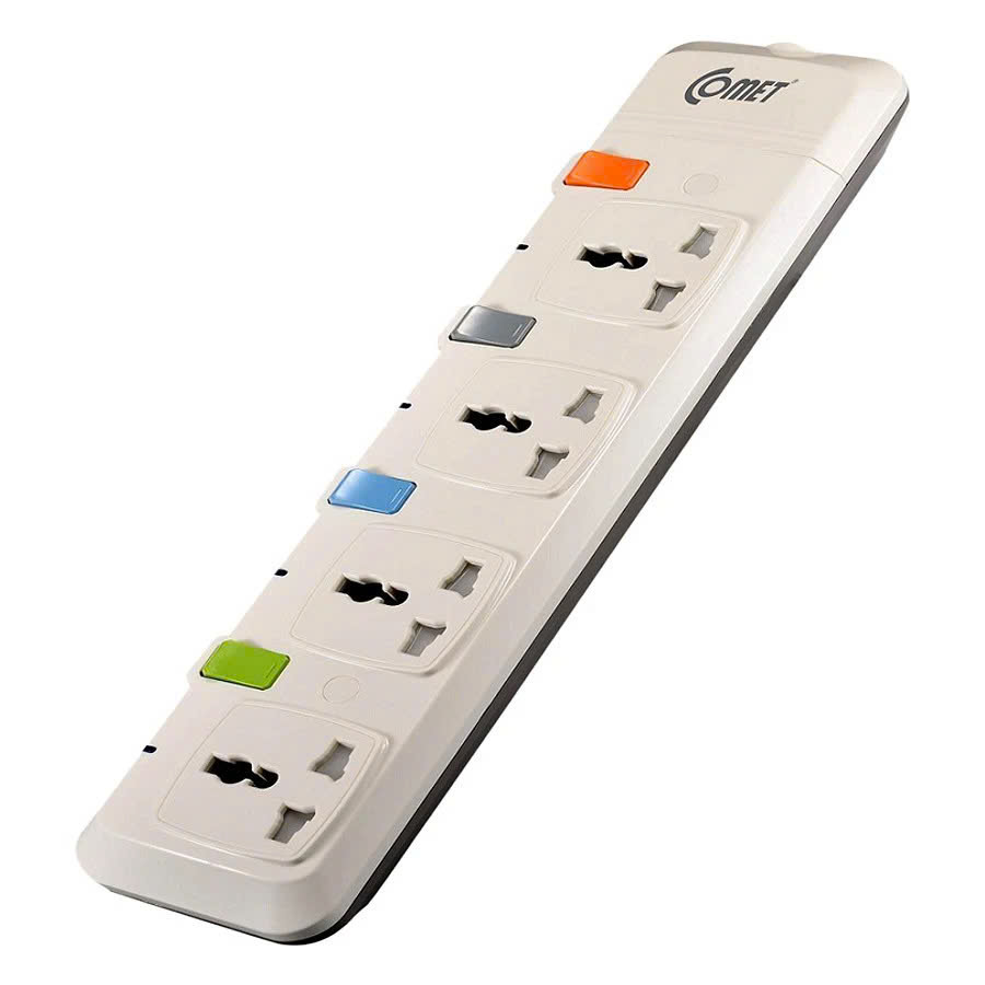 Ổ cắm điện nối dài an toàn hiệu Comet 4 ổ cắm - CESG2403