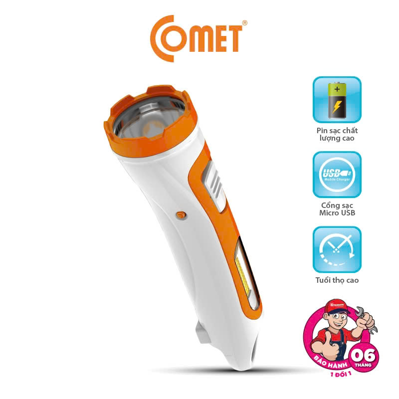 Đèn pin cầm tay sạc LED COMET CRT453