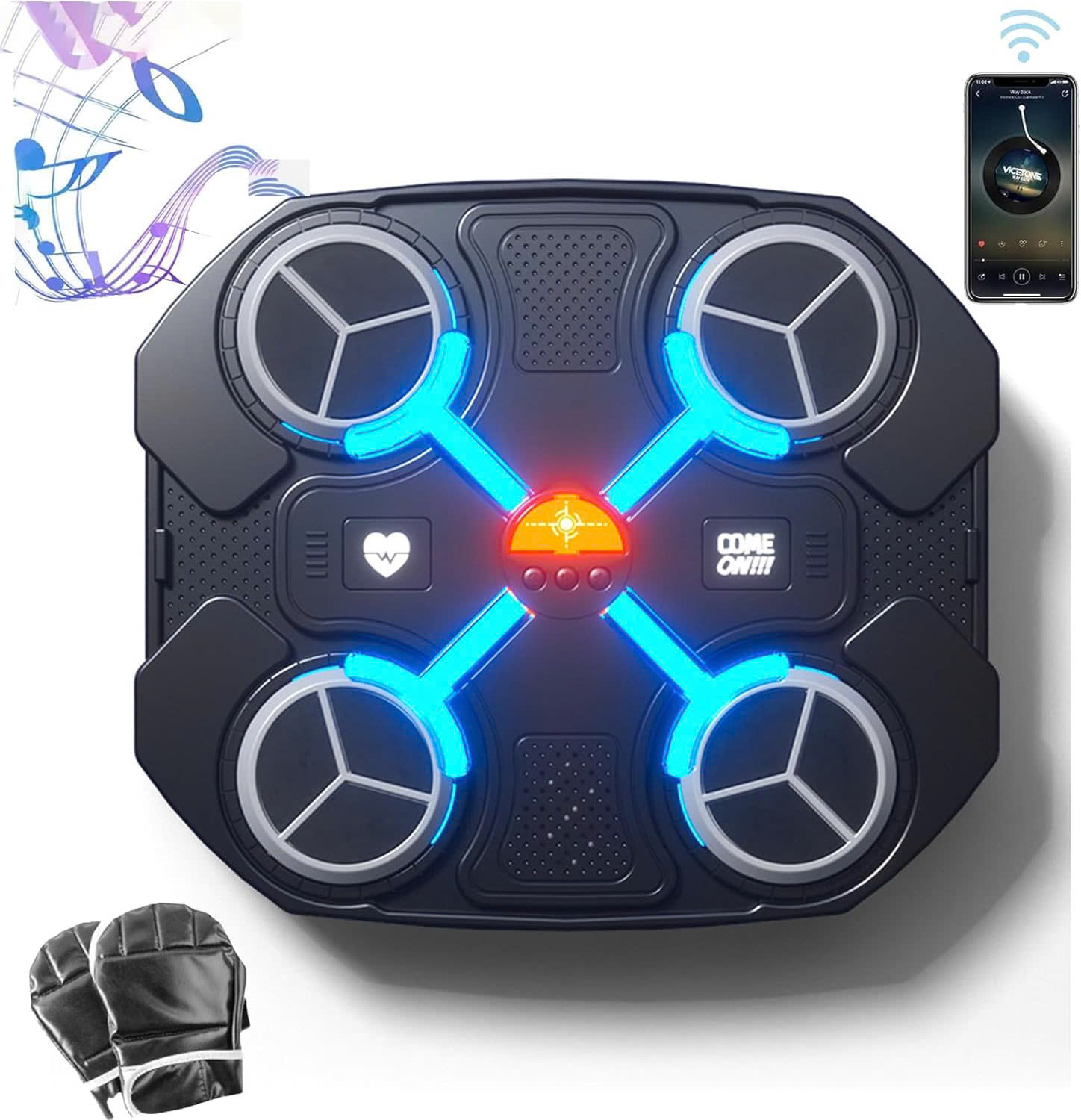 Máy tập Boxing theo nhạc treo tường kết nối Bluetooth