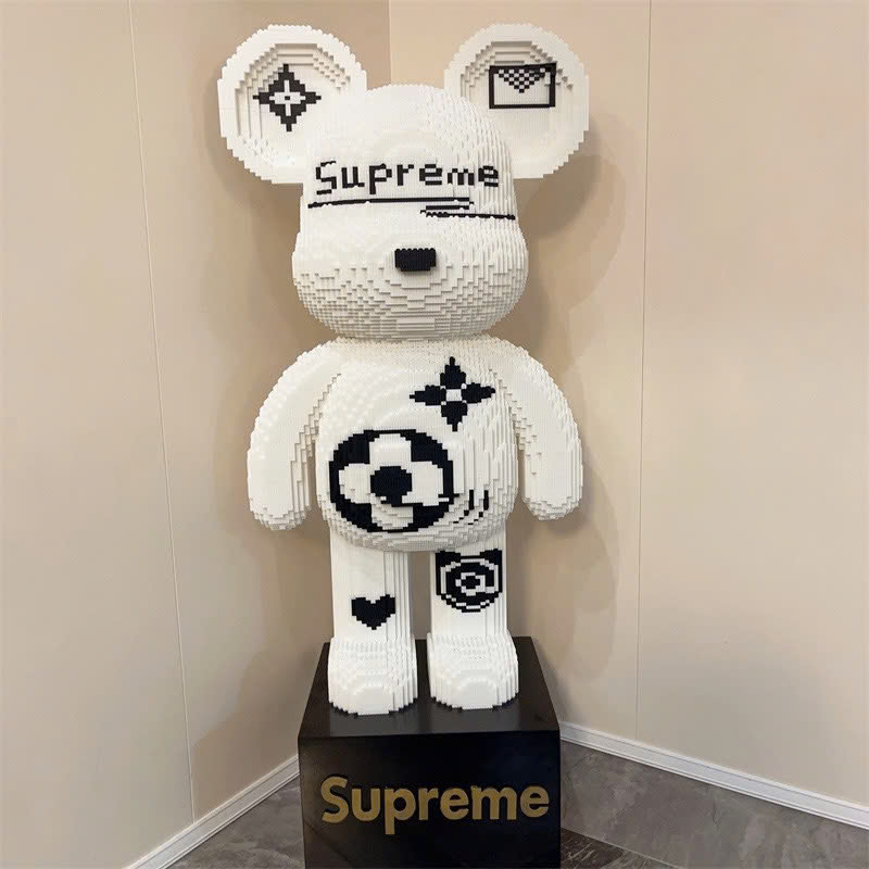 Bộ mô hình đồ chơi lắp ráp Lego Bearbrick Supreme 3D 
