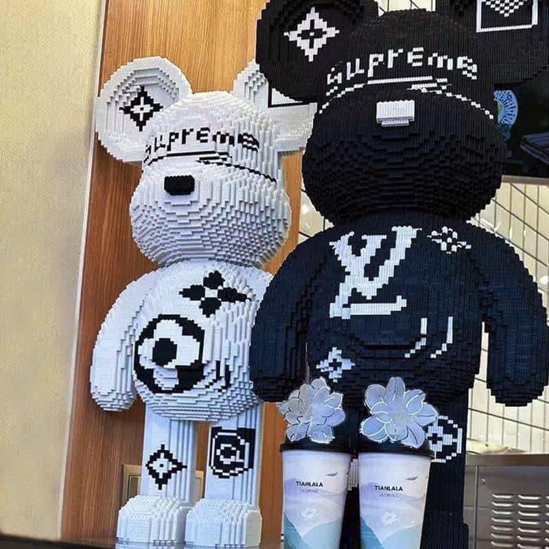 Bộ mô hình đồ chơi lắp ráp Lego Bearbrick Supreme 3D 