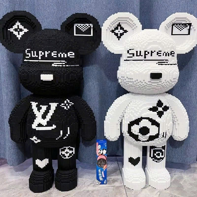 Bộ mô hình đồ chơi lắp ráp Lego Bearbrick Supreme 3D 