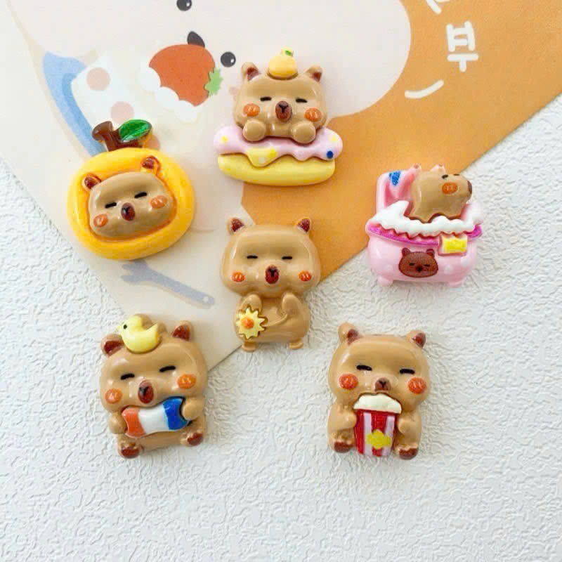 Bộ 30 túi mù charm hình Capybara nhiều mẫu dễ thương